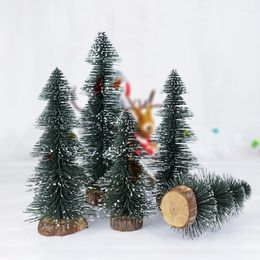 Christmas Decorations Small Tree Cedar Pine Decorative Home Tabletop Ornaments Navidad Year Party Decor Kids Gifts