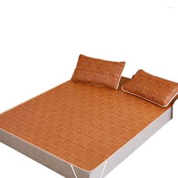 Blankets Rattan Mat Ice Silk Summer 1.8M Bed Double 1.5 M 1.2 Foldable Bamboo Soft Grass Blanket