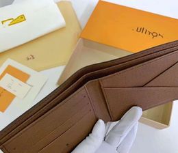 Classic Type Billfold For Woman Shopping Coin Purse High Quality Genuine Leather Wallet Card Holders Luxury Brand