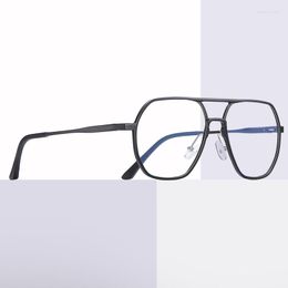 Sunglasses Frames DESIGN Men Classic Square Glasses Optics Frame Luxury Double Bridge Prescription Optical Eyewear Eyeglasses