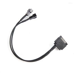 Computer Cables SATA 15Pin To 2 3pin/4pin Connector Cable Cooling Fan Splitter Hub Converter Adapter PWM Extension