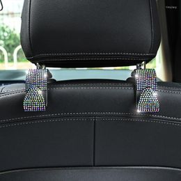 Hooks Bling Car Seat Back Hook Rhinestone Hanger Fastener Rack Hidden Rear Interior Drill Accessories