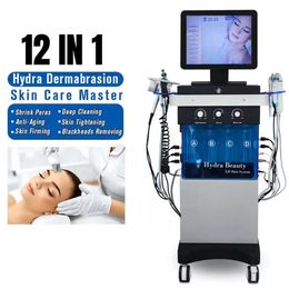 12 In 1 Oxygen Facial Microdermabrasion PDT Led Light Facial Treatment Machine Diamond dermabrasion Facials Polishing Deep Cleansing Beauty Equipment