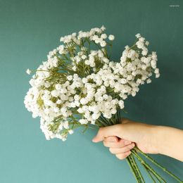 Decorative Flowers 1pcs Desktop Artificial Gypsophila Bouquet Buds Stars Simulation Babys Breath Silk For Home Wedding House Decor