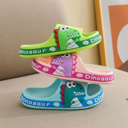 Slipper Cute Summer Kids Slippers Dinosaur Children Baby Home Slippers Waterproof Breathable Non-slip Boys Girls Beach Shoe 220902