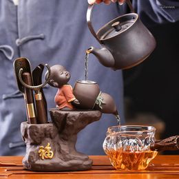 Fragrance Lamps Purple Sand Tea Philtre Creative Little Monk Maker Drain Set Accessories Six Gentleman
