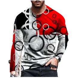 Camisetas masculinas de verano hip-hop para hombres 3D camiseta impresión de dibujos animados patrón tridimensional deportes de moda casual de manga larga 220902