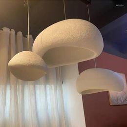 Pendant Lamps Modern Minimalist Wabi-sabi Wind Led Dining Room Lights Lustre Home Decor Bar Cafe Bedroom Loft Hanging Light Fixture