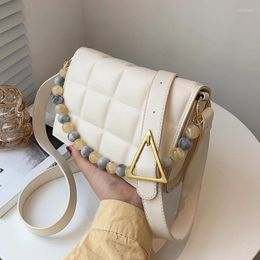 Evening Bags Luxury Beaded Design Pu Leather Mini Shoulder Crossbody For Beautiful Women Female 2022 Fashion Brand Handbags