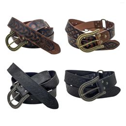 Belts Classic PU Leather Ring Belt Costume Accessories Adjustable Knight