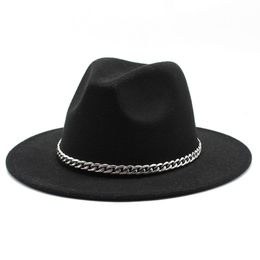 Big Size 59-61CM Fedoras Hats for Women Winter Fashion Formal Wedding Decorate Jazz Hats Men Panama Church Hat Chapeau Femme