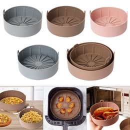 Baking Moulds Air Fryer Silicone Nonstick Pans Airfryer Accessories Reusable Dishes Basket Tool Tray Pad Pan 220901