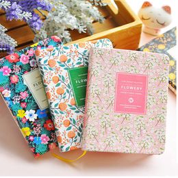 Notepads Arrival Cute PU Leather Floral Flower Schedule Book Diary Weekly Planner Notebook School Office Supplies Kawaii Stationery 220902