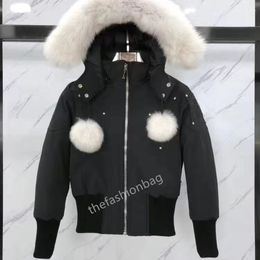 2023s Winter Mens Downs Parkas Wolf Fur Windbreaker Coat Thick Warm Hooded Down Jacket Outwear