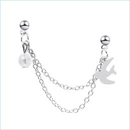 Manguito de orelha S2375 jóias de moda Ears de clipe Swallow Chain Ear mangueira de uma peça de breol da peça C3 entrega 2021 integral2019 dhjm7