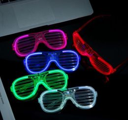 Designer Glasses Led Toy Glowing Blinds Glasses Fluorescent Cold Light Glassess Bar Activity Supplies Children's Glowings Toys
