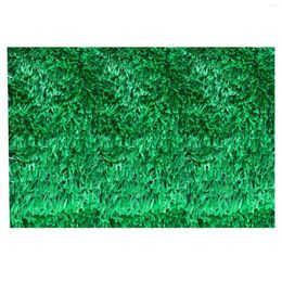 Decorative Flowers Artificial Grass Mat Realistic Lawn Landscape Safe Fake Turf For Pets Dogs Kids Garden Balcony Home Office Patios