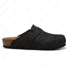 Designer sandálias birks boston tamanco arizona gizeh homens mulheres verão outono inverno chinelos de feltro de couro sliders ao ar livre interior fivela alça 2023 moda