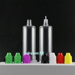 E-juice E-liquid Plastic Dropper Bottle 100ml with Long Thin Tip Childproof Cap