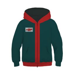 3D Anime Kostümleri Çocuk Kazak Örümcek-ayet Hoodie Sweatshirt Miles Morales Fermuar Ceket Ceket Cosplay Kostüm