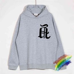 Men's Hoodies Sweatshirts Grey Askyurself Hoodie Men Women Best Quality Vintage Flocking Sweatshirts Pullover T220901