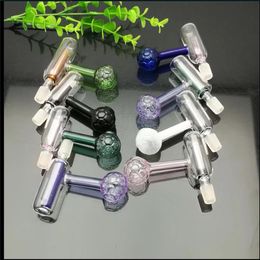 Pipes Male Joint Colour Funnel Bowls Smoking Color football filter glass boiler pipe accessories