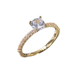 a ring Australia - 12Pcs Trendy Elegant Zircon Band Rings For Women Engagement Design Female Wedding Jewelry