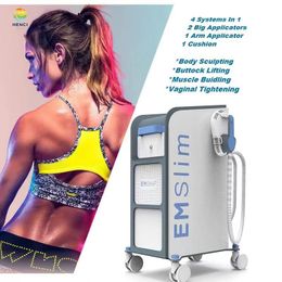 2/4 handles Slimming Pulsed electromagnetic field therapy tesla emslim teslasculpt fitness ems stimulation muscle new emt machine with pads optional