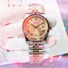 Luxury Womens High Quality Watch 37mm Full 904L Stainless Steel Strap Clock Fashion Automatic Movement Waterproof Multi-function Diamonds Business Wristwatches