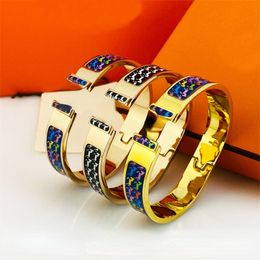2022 Bracelets de luxe plus récents Bracelets Bracelets pour hommes pour femmes Bracelets en or coloré Bracelets de bijoux