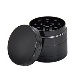Zinc Alloy Smoking Herb Grinder 40MM 3 Piece Metal Tobacco Grinders With Spice Catcher Can Customize white logo