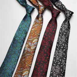 Bow Ties Paisley Floral For Men 7cm Skinny Tie Silk Necktie Green Neck Purple Grey Plaid Men's Neckties B226