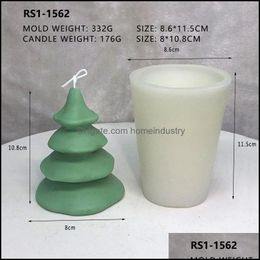 Craft Tools Craft Tools Christmas Series Scented Candle Sile Mold Snowman Santa Claus Xmas Tree Elk Sil Mod Diy Handmade Homeindustry Dh5Zb