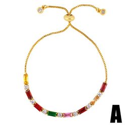 Jewellery Bracelets Strands Square boy girl crown cross flowers Bracelet Zirconia Jewellery Cubic Crystal Cz Fashion Charm 23g