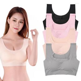 Racing Jackets Women Sport Bra Wireless Soft Seamless Yoga Sports Fitness Padded Tops Underwear Sportswear Brassiere Push Up Bras