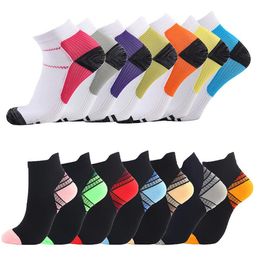 Sports Running Socks Men Women Breathable Quick Dry Fitness High Quality Compression Short Outdoor Socks