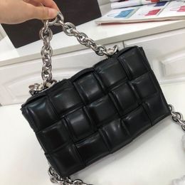 Luxury B Bag Women Shoulder Bags Chain Leather Woven Designer Handbag Padded Cassette Knitting Crossbody Bag Tote Hobo Pouch Totes 0903