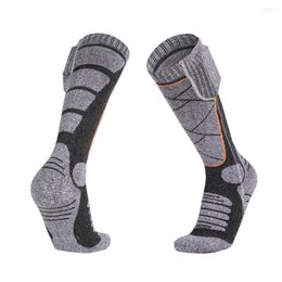 Sports Socks 4000mAh Electric Heating Boots Foot Warmer USB Remote Control Ski Sock Breathable Sweat-absorbing Deodorant