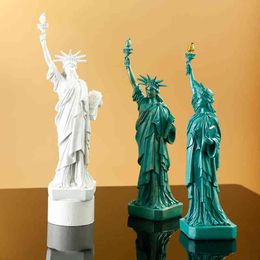 Decorative Objects Figurines JIEME Statue of Liberty Ornaments Home Living Room Creative Resin Soft Ornaments Simple Modern Craft Gifts T220902