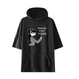 Men's T Shirts Anime Komi Can't Communicate Baseball Shoko Hooded T-shirts Women And Men Short Sleeve Tshirt Trendy Streetwear Clothes