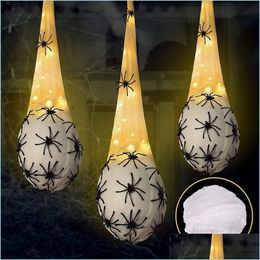 Party Decoration Party Decoration Spinner Egg Lights Set Hanging Special Scary Halloween Decorations Outdoor Yard Garden Homeindustry Dhgii