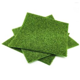 Decorative Flowers 4/5pcs Rtificial Grass Lawns Artificial Lawn Miniature Ornament Garden Ome Moss For Home Floor Decoration