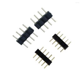 Lighting Accessories 10pcs 4 Pin RGB /5PIN RGBW Connector Adapter Needle Male Type Double For /RGBW 3528 LED Strip Light