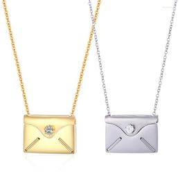 Pendant Necklaces Secret Gift Message Necklace Engraved Locket Jewelry For Women Girls