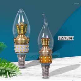Beleuchtung LED-Kerzenbirne, Zugschwanzspitze, E27E14-Größe, nach oben und unten schrauben, leuchtender europäischer Kronleuchter, energiesparende Lichtquelle, 220 V2