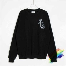 Men's Hoodies Sweatshirts 2022fw Askyurself Sweatshirts Men Women High Quality Vintage Flocking Crewneck Pullover T220901