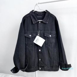 2022 new fashion mens jackets classic paris style denim womens jacket thin Coat print letter Casual Stylist overcoat Outwear top quality