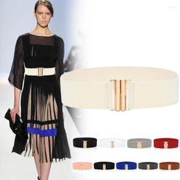 Belts 1 Pcs Fashion Ladies Wide Belt Women's Wild Pure Color Elastic Clothing Decoration