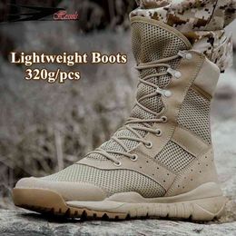 Stiefel 35 48 Größe Männer Frauen Ultraleichte Kletterschuhe im Freien Taktische Training Armee Sommer atmungsaktives Mesh Wanderungsboot 220903