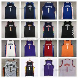 Hot Retro Basketball Jerseys Jayson Anthony Devin Edwards Booker James Zion Harden Williamson Stitched Jersey Mens S-XXL